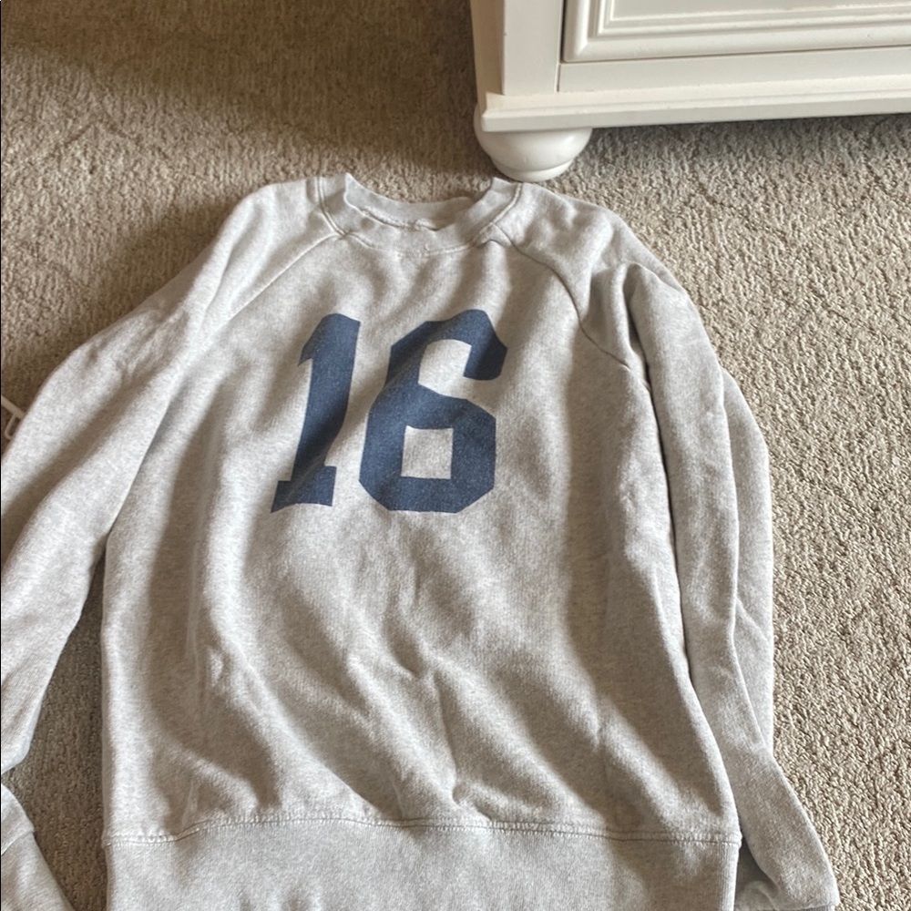 Gray Numbered Men's Sweater